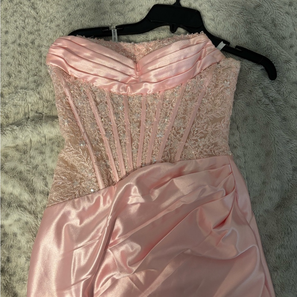 Sherri Hill Pink Mini Dress